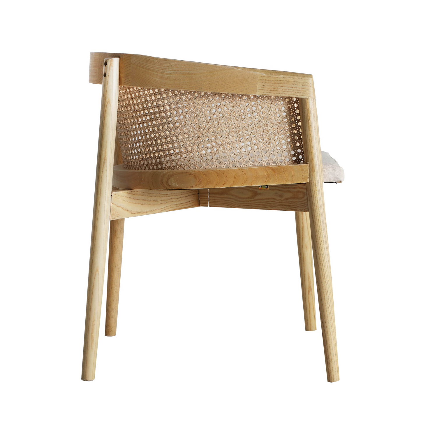 Chaise en bois d'orme marron Japandi 62x55x70 cm – Nom du Produit