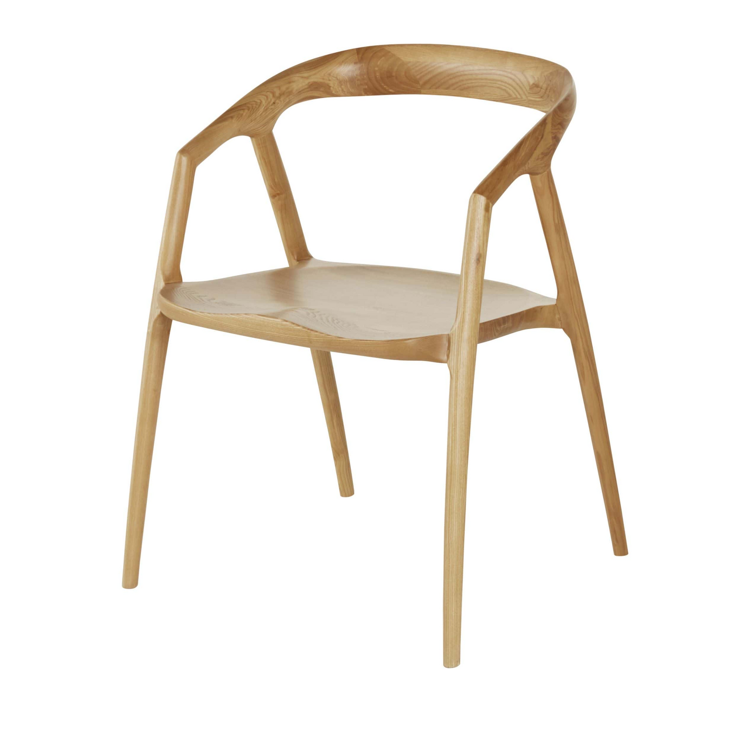 Chaise en bois de frêne et hêtre Japandi – Mangrove