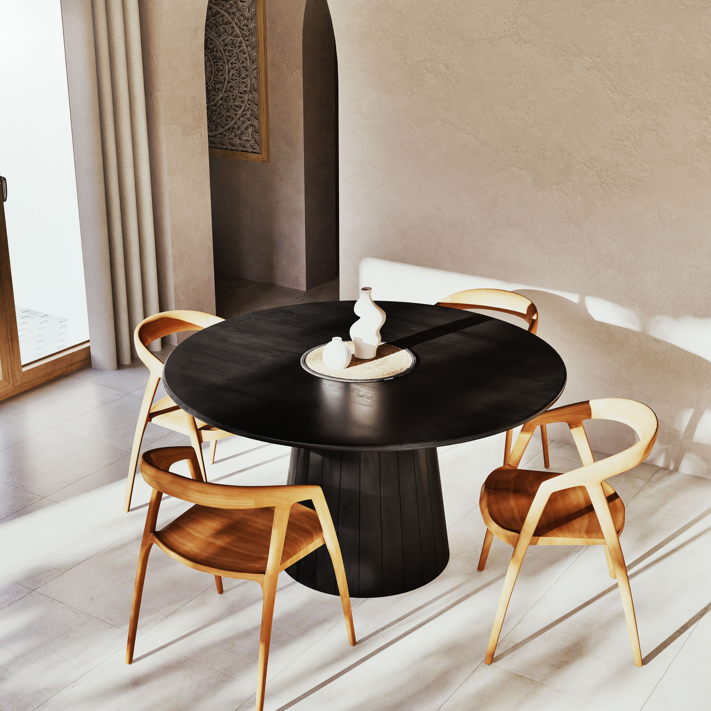 Chaise en bois de frêne et hêtre Japandi – Mangrove