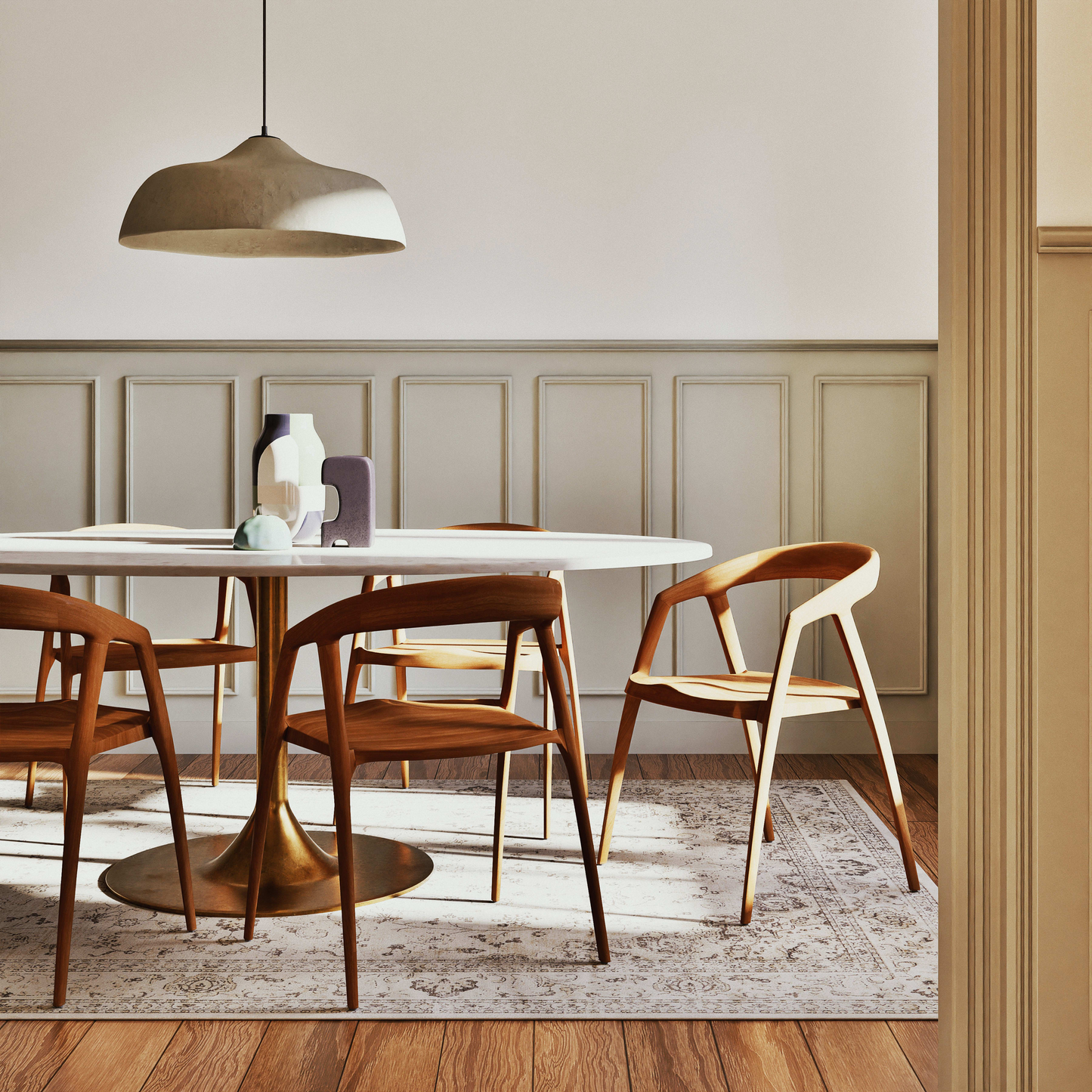 Chaise en bois de frêne et hêtre Japandi – Mangrove