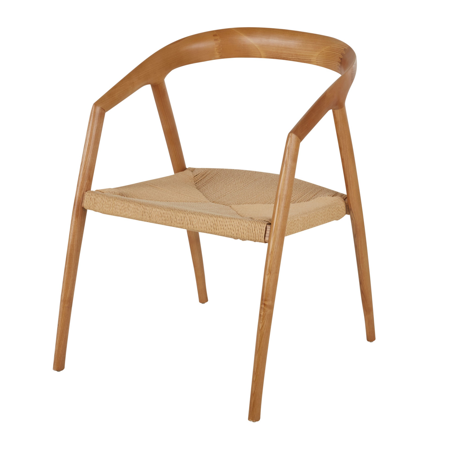 Chaise Japandi en bois de frêne et papier tressé – Mangrove