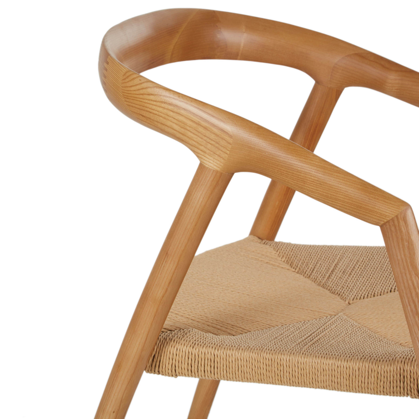 Chaise Japandi en bois de frêne et papier tressé – Mangrove