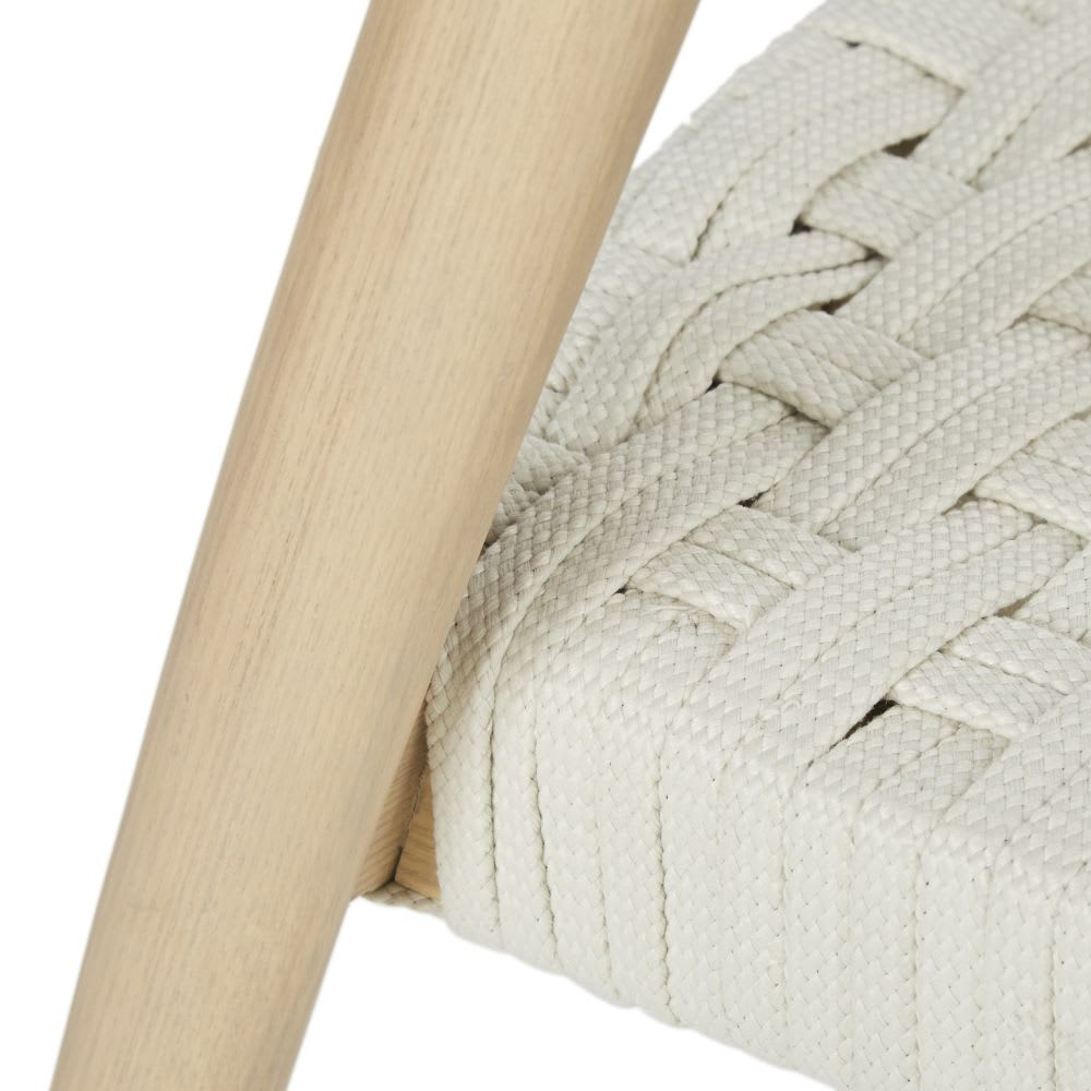 Chaise Japandi en frêne et corde beige – Mangrove