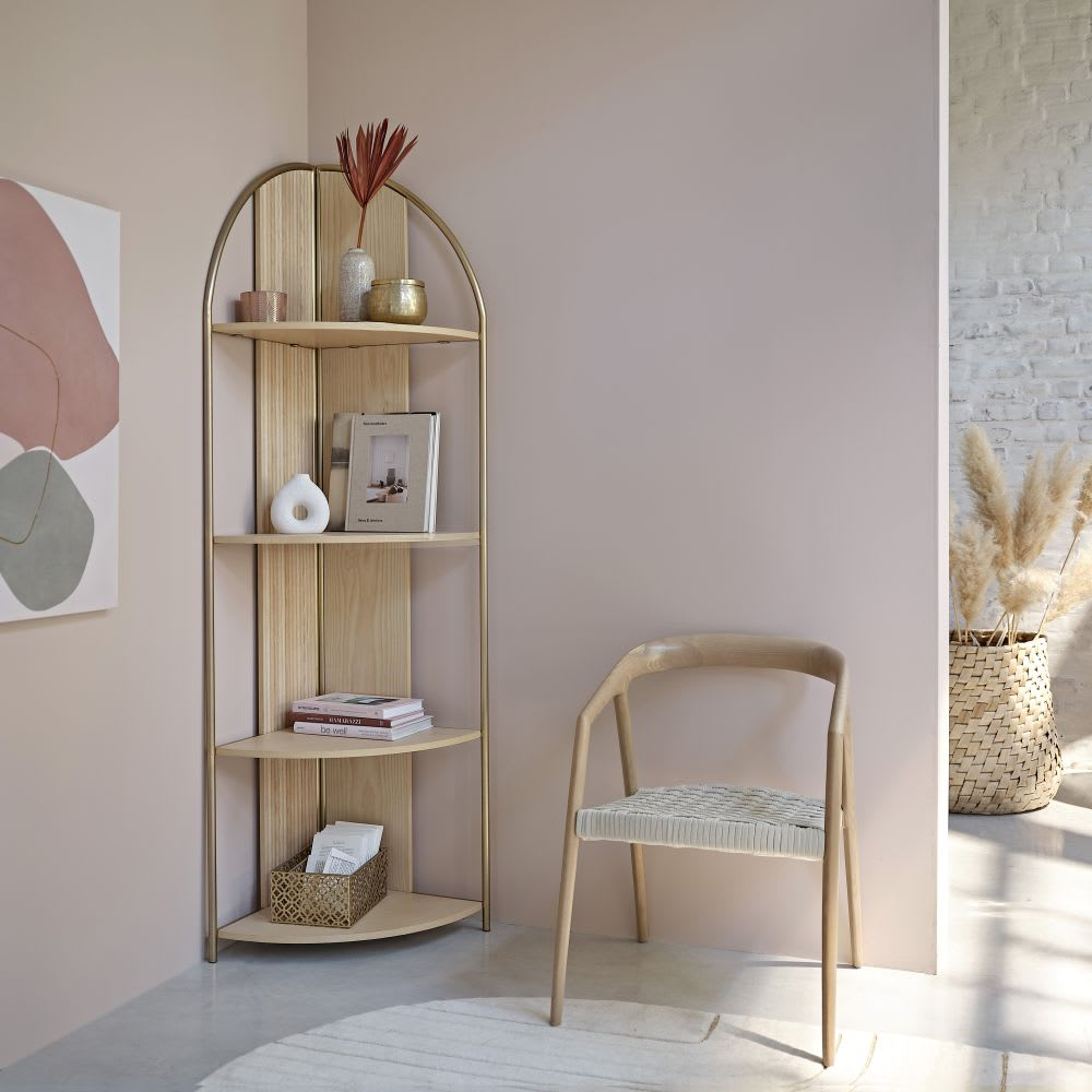 Chaise Japandi en frêne et corde beige – Mangrove