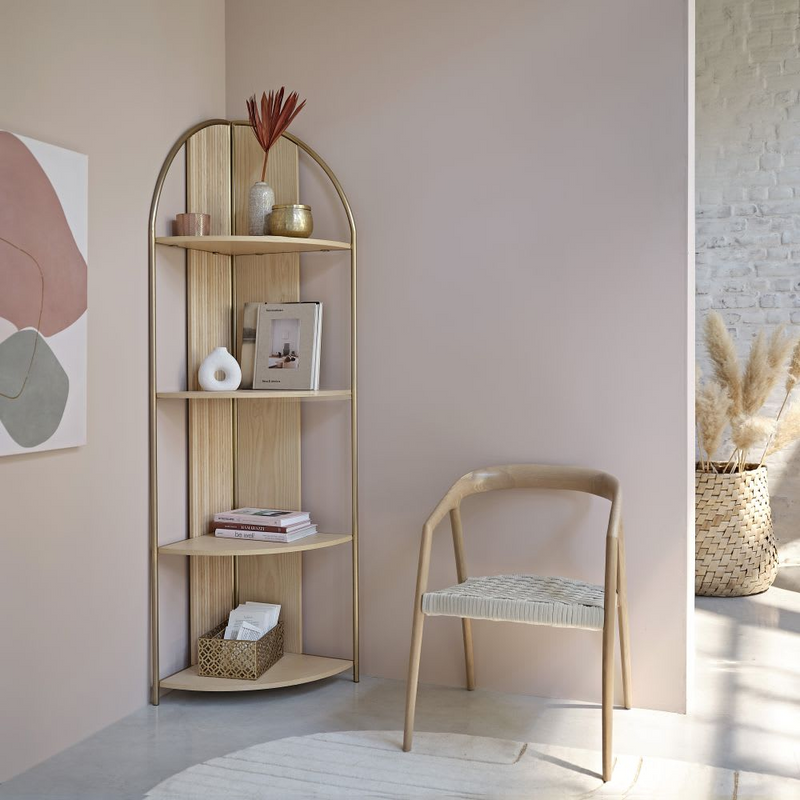 Chaise Japandi en frêne et corde beige – Mangrove