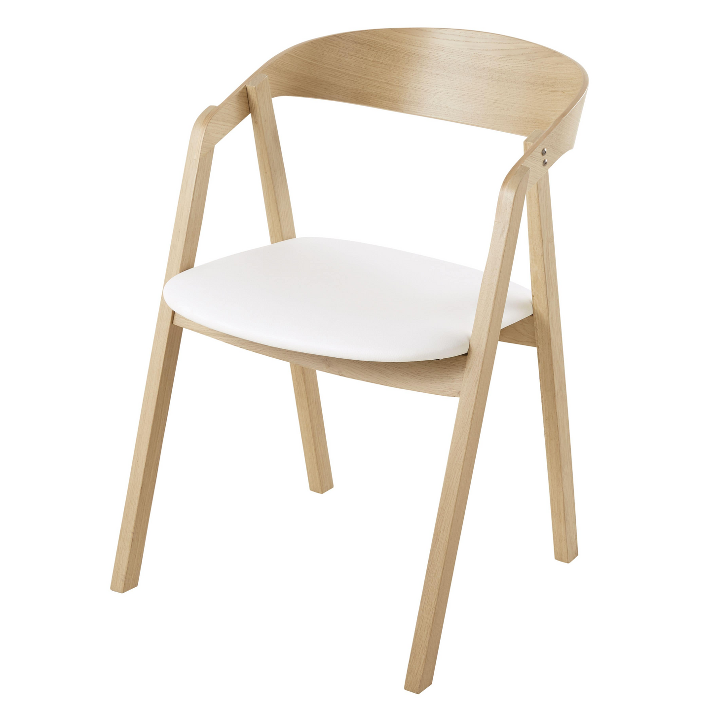 Chaises Japandi professionnelles en hêtre et textile enduit gris (x2) – Oakham BUSINESS