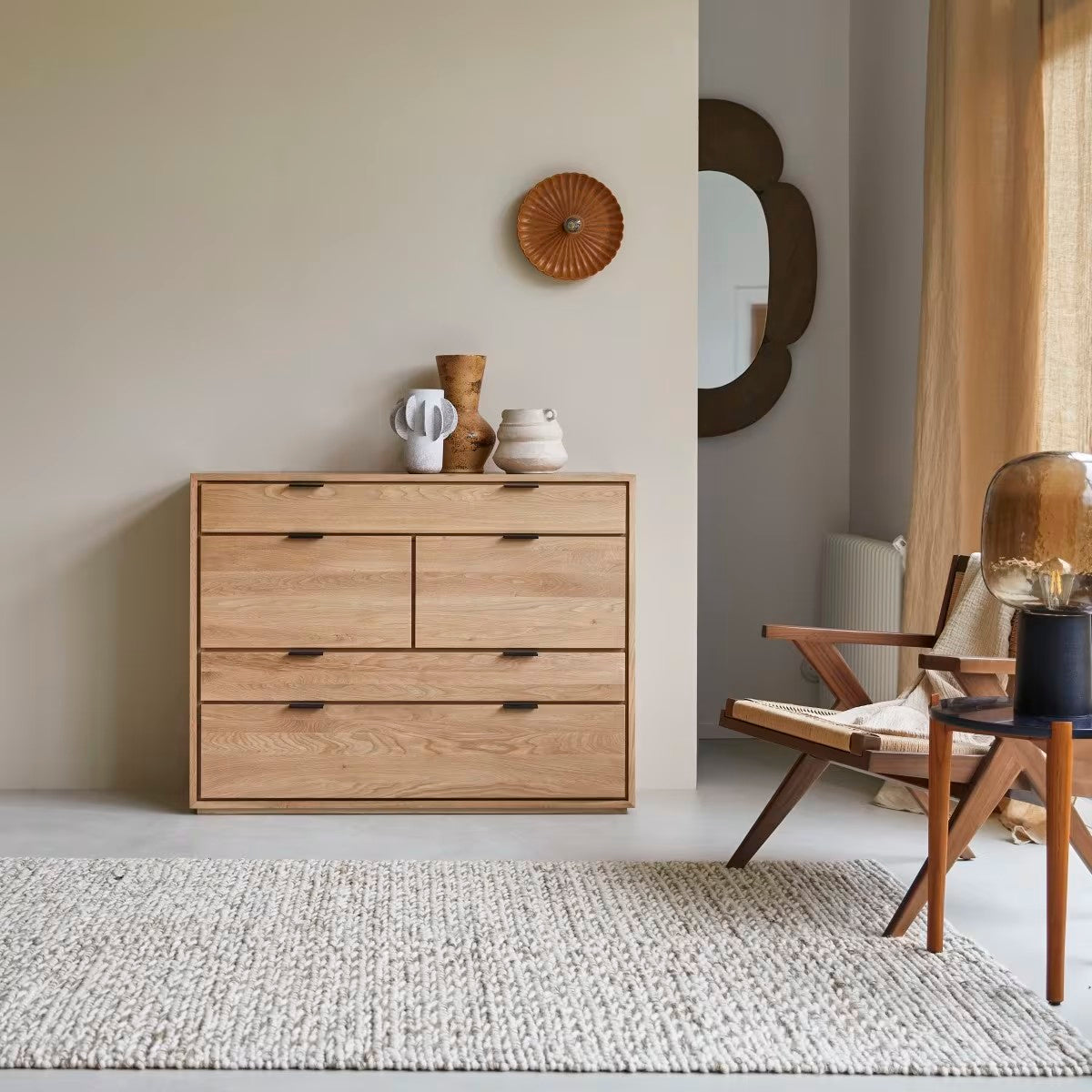 Commode Japandi en chêne massif – Senson