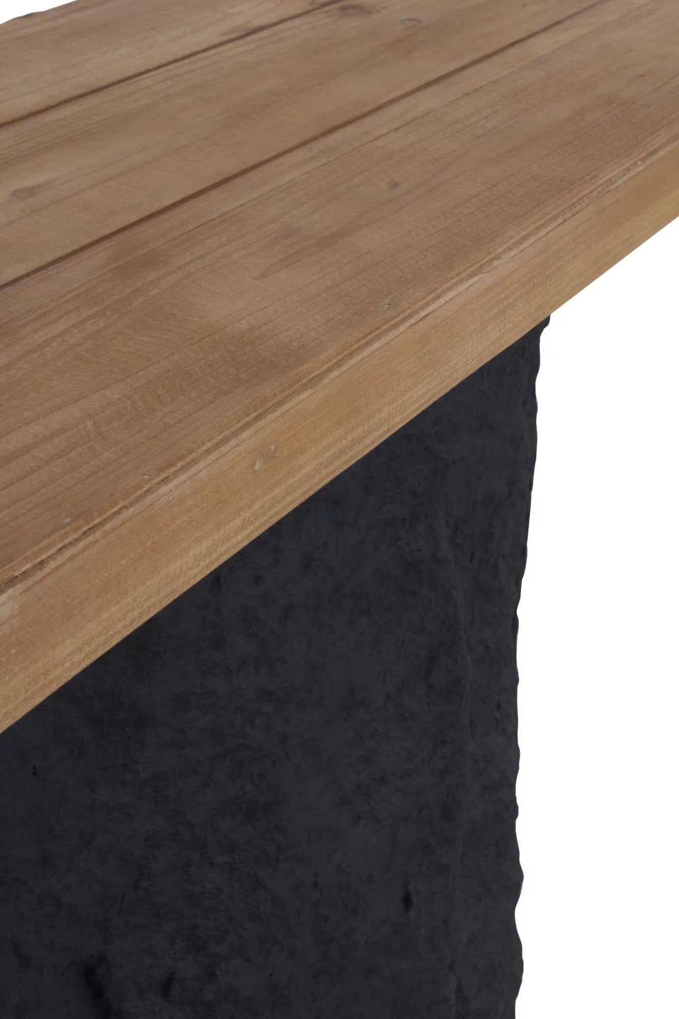 Console Japandi avec base en sapin massif et poly-résine