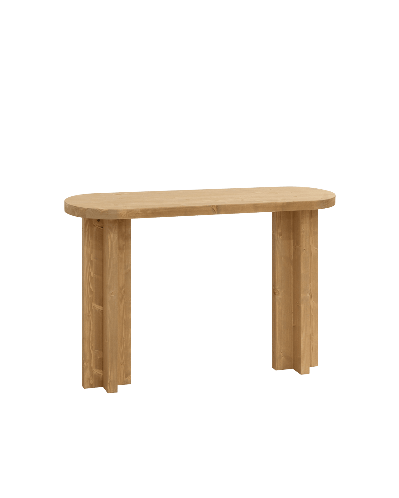 Console en Bois de Sapin Vieilli Japandi 120x80cm – Tokyo