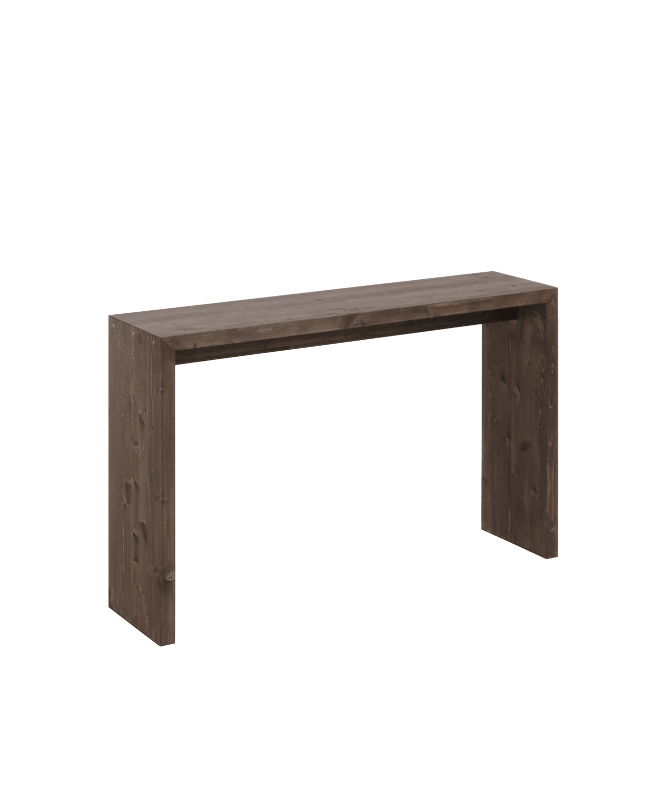 Console Japandi en bois de sapin marron 120x80 cm – Telva
