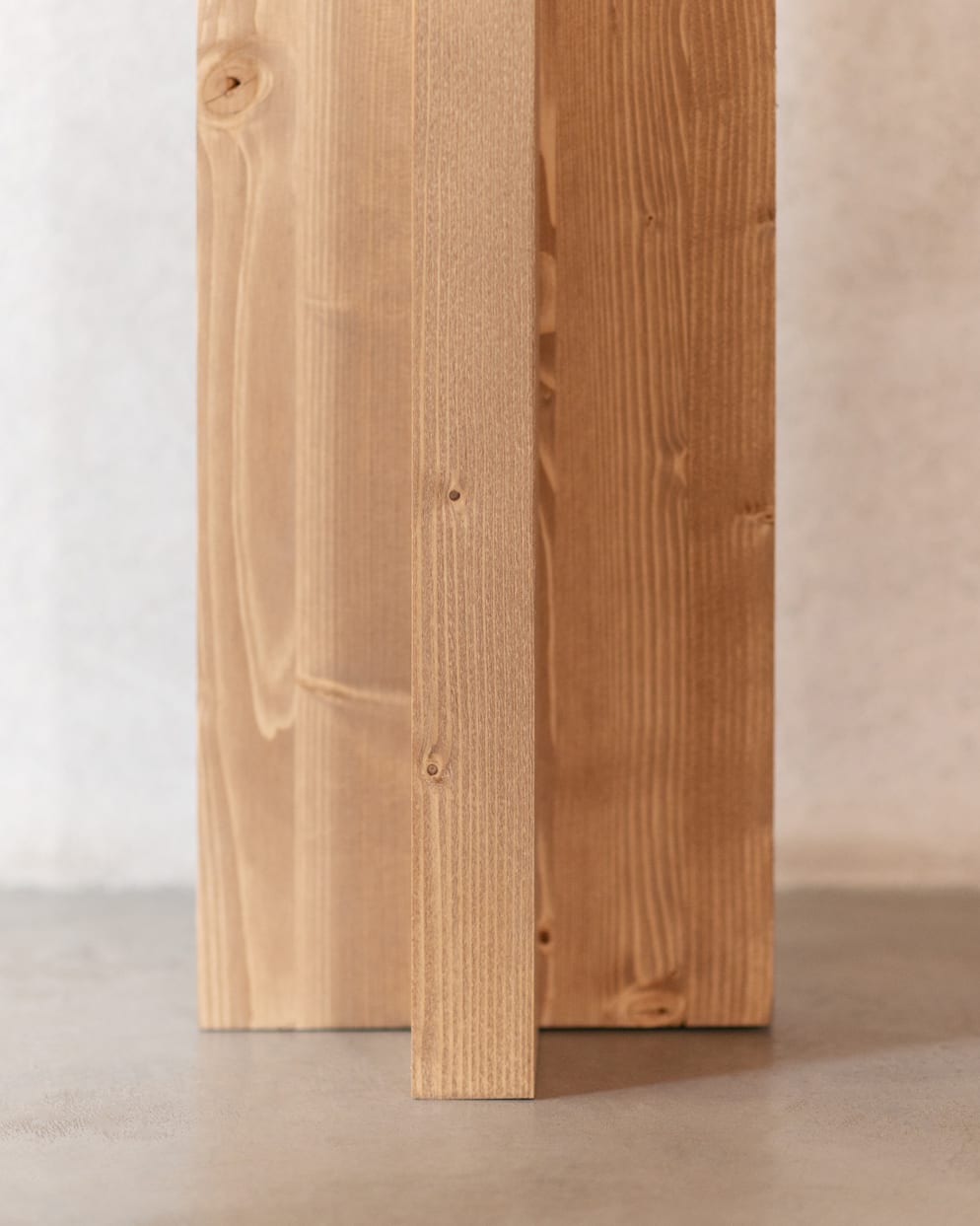 Console en Bois de Sapin Vieilli Japandi 120x80cm – Tokyo