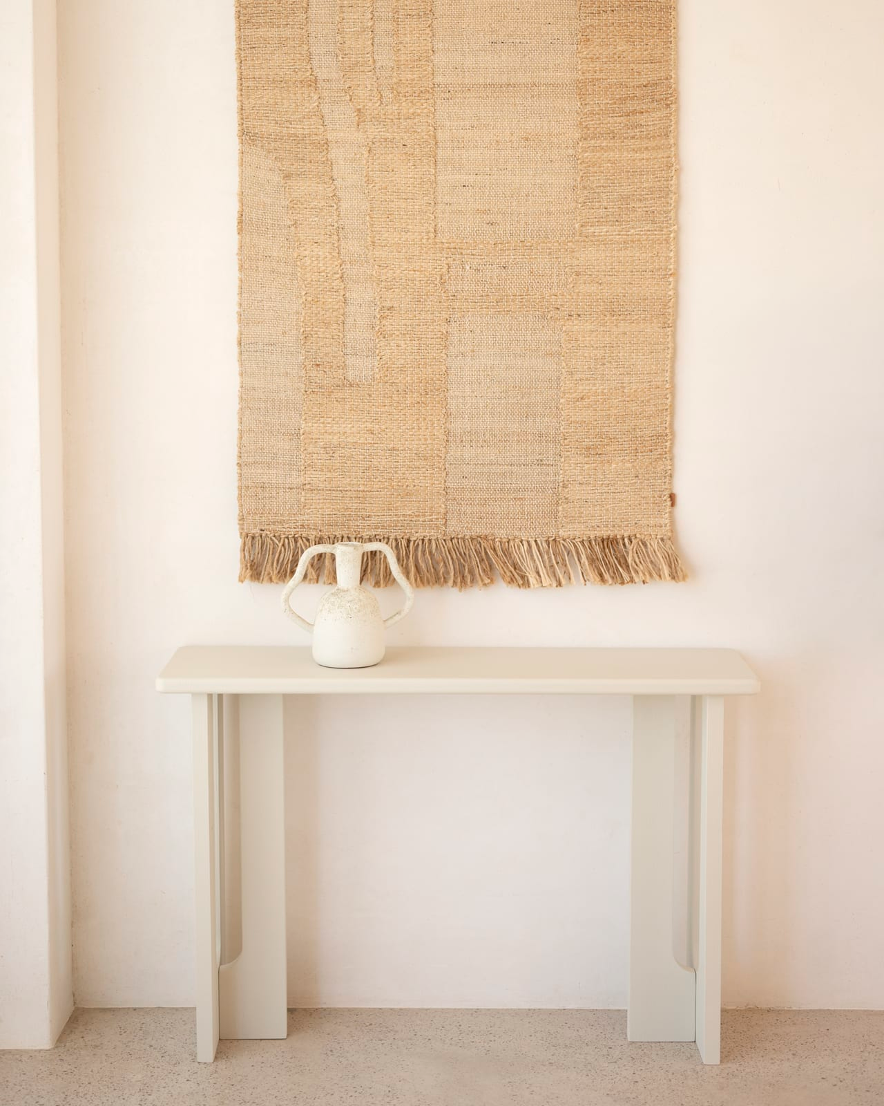Console en Bois Japandi de Peuplier 120x33cm – Lua