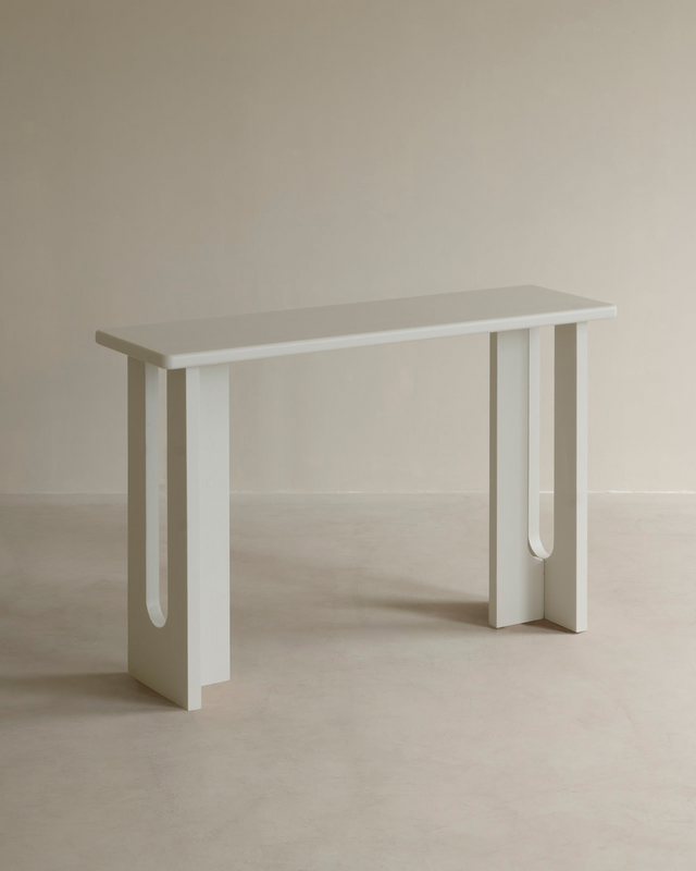 Console en Bois Japandi de Peuplier 120x33cm – Lua