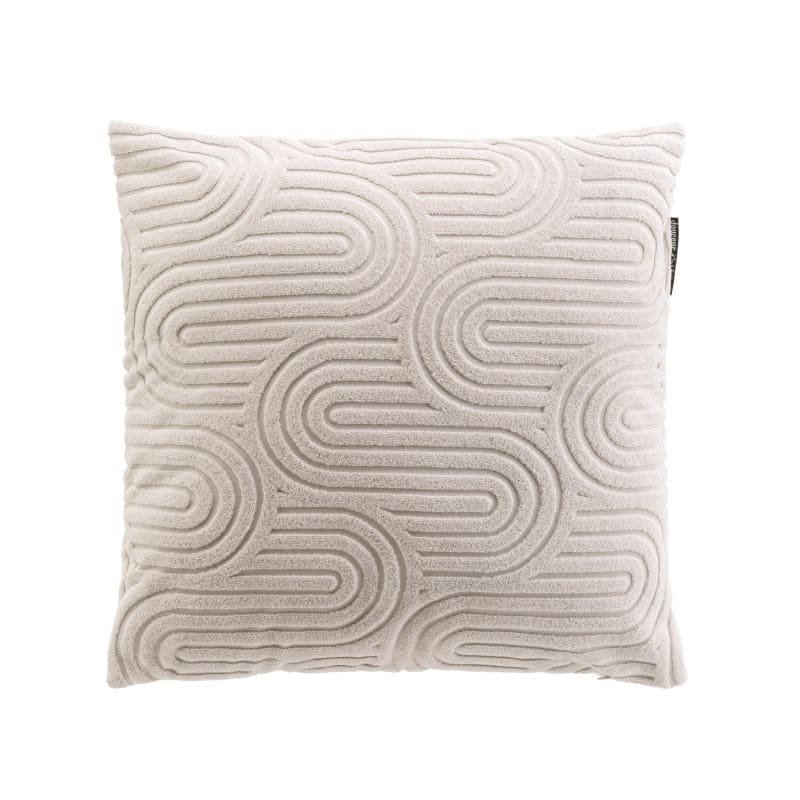 Coussin Déhoussable Japandi en Velours Dévoré Naturel 45x45cm – NomduProduit