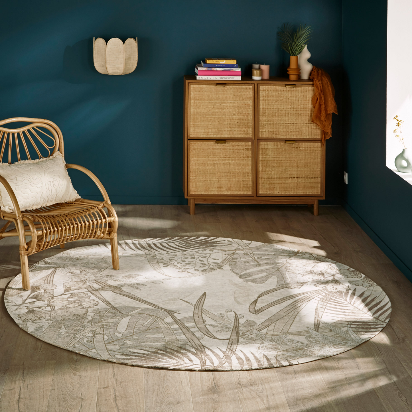 Coussin Japandi brodé écru franges 30x50 – MOANA