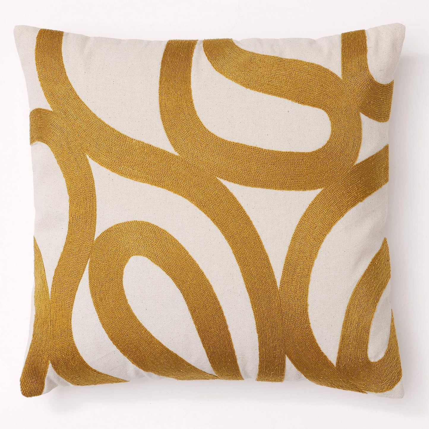 Coussin Japandi coton motif abstrait noir – Spiro