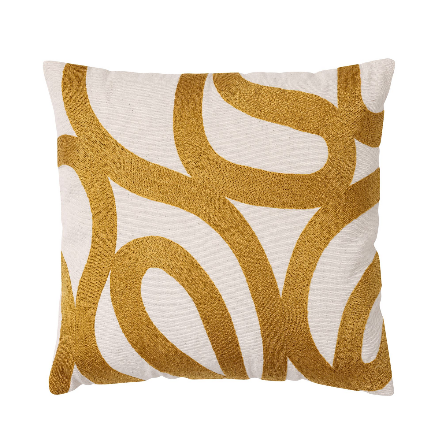 Coussin Japandi coton motif abstrait noir – Spiro