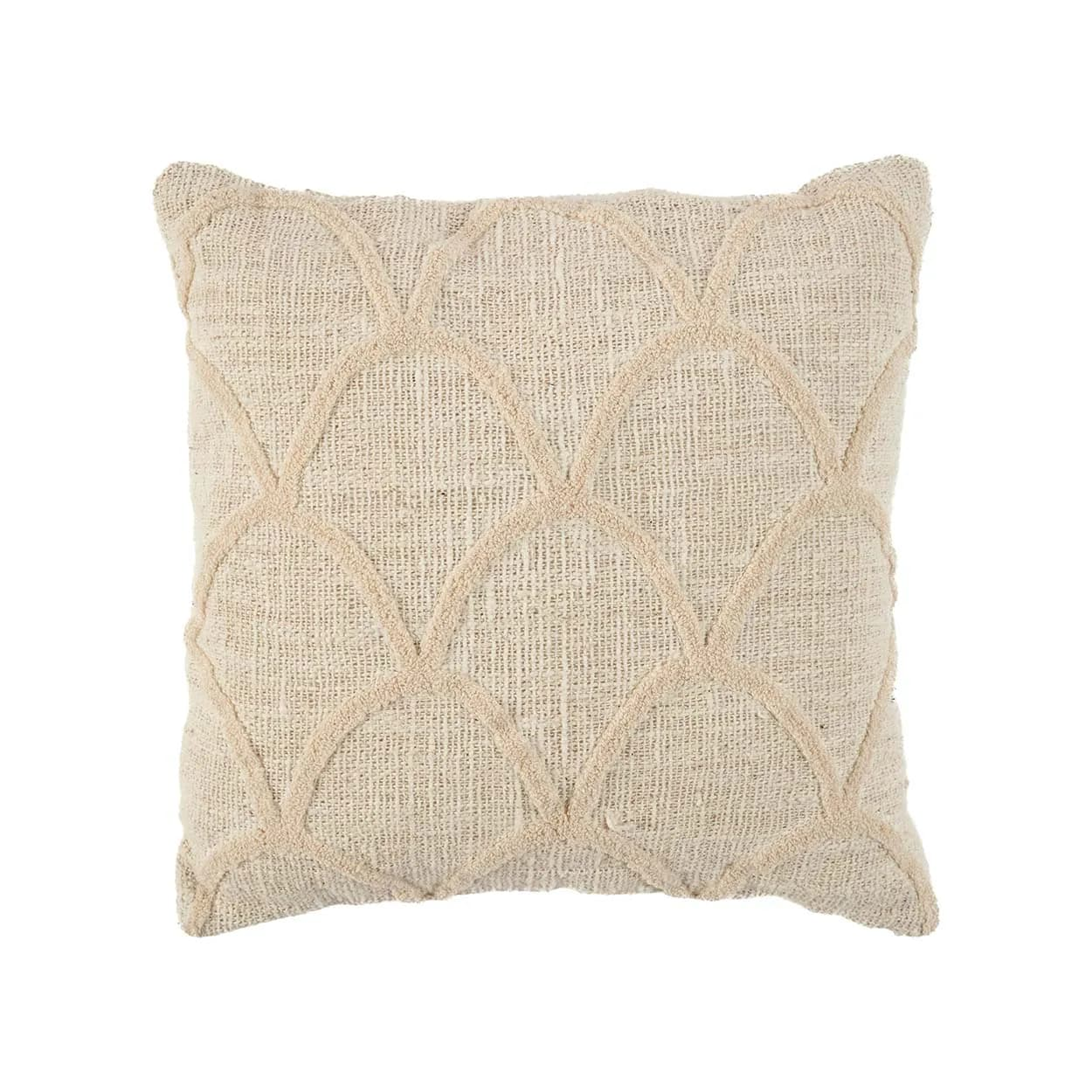 Coussin en coton naturel Japandi 50x50 – Sahara