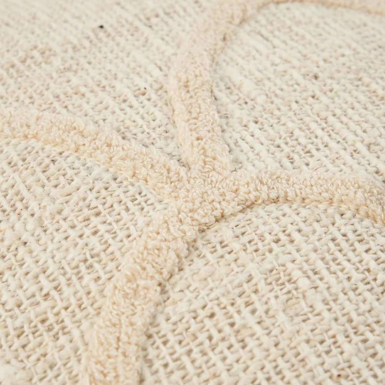 Coussin en coton naturel Japandi 50x50 – Sahara