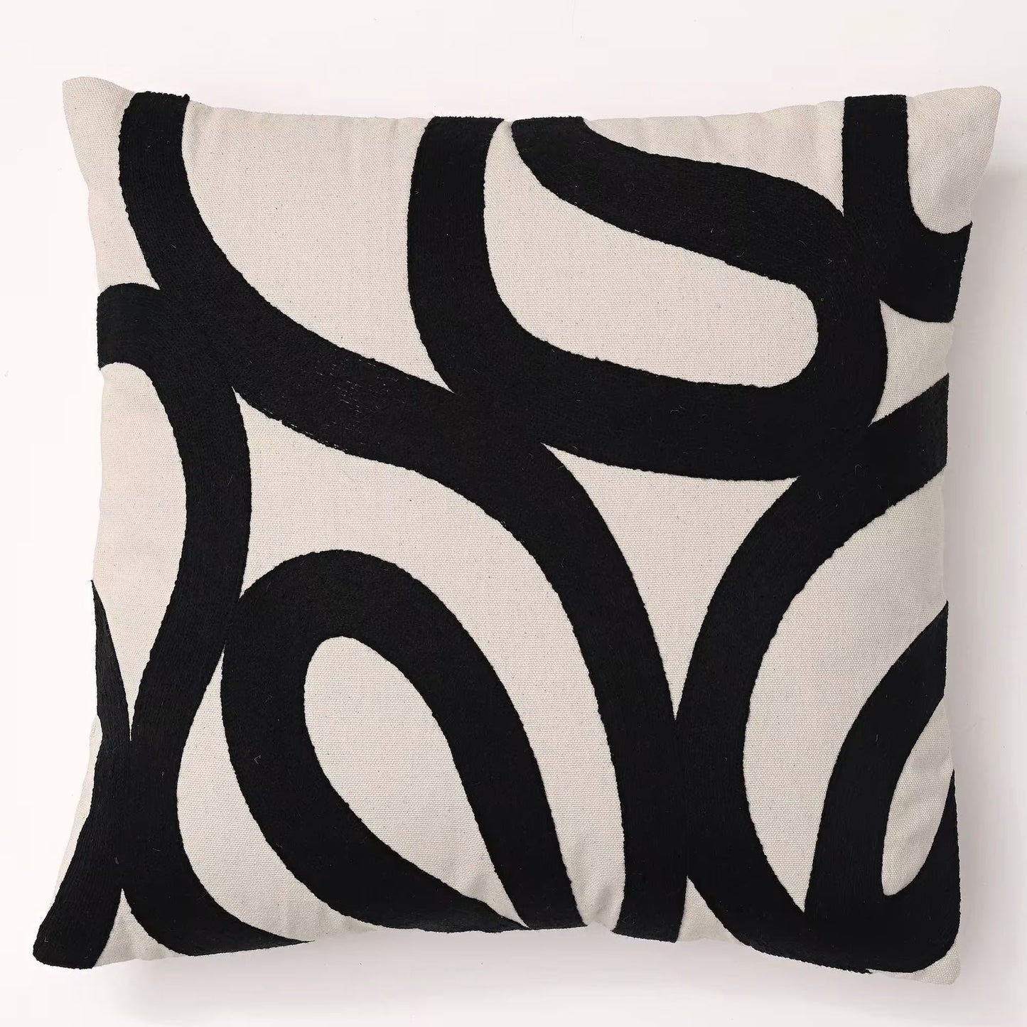 Coussin Japandi coton jaune moutarde – SPIRO