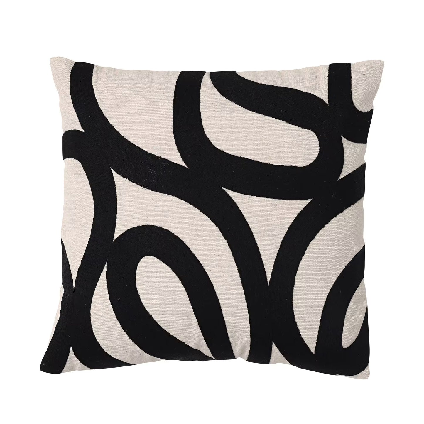Coussin Japandi coton jaune moutarde – SPIRO