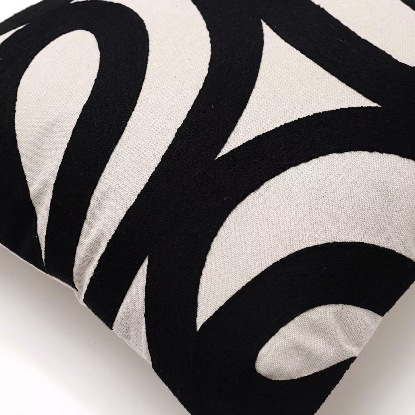 Coussin Japandi coton jaune moutarde – SPIRO