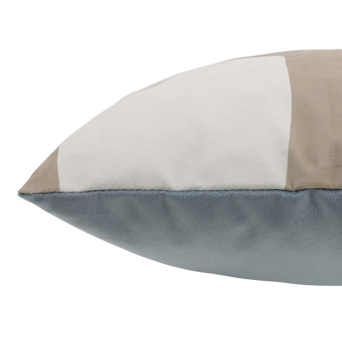 Coussin en velours à motif abstrait beige Japandi – Icon