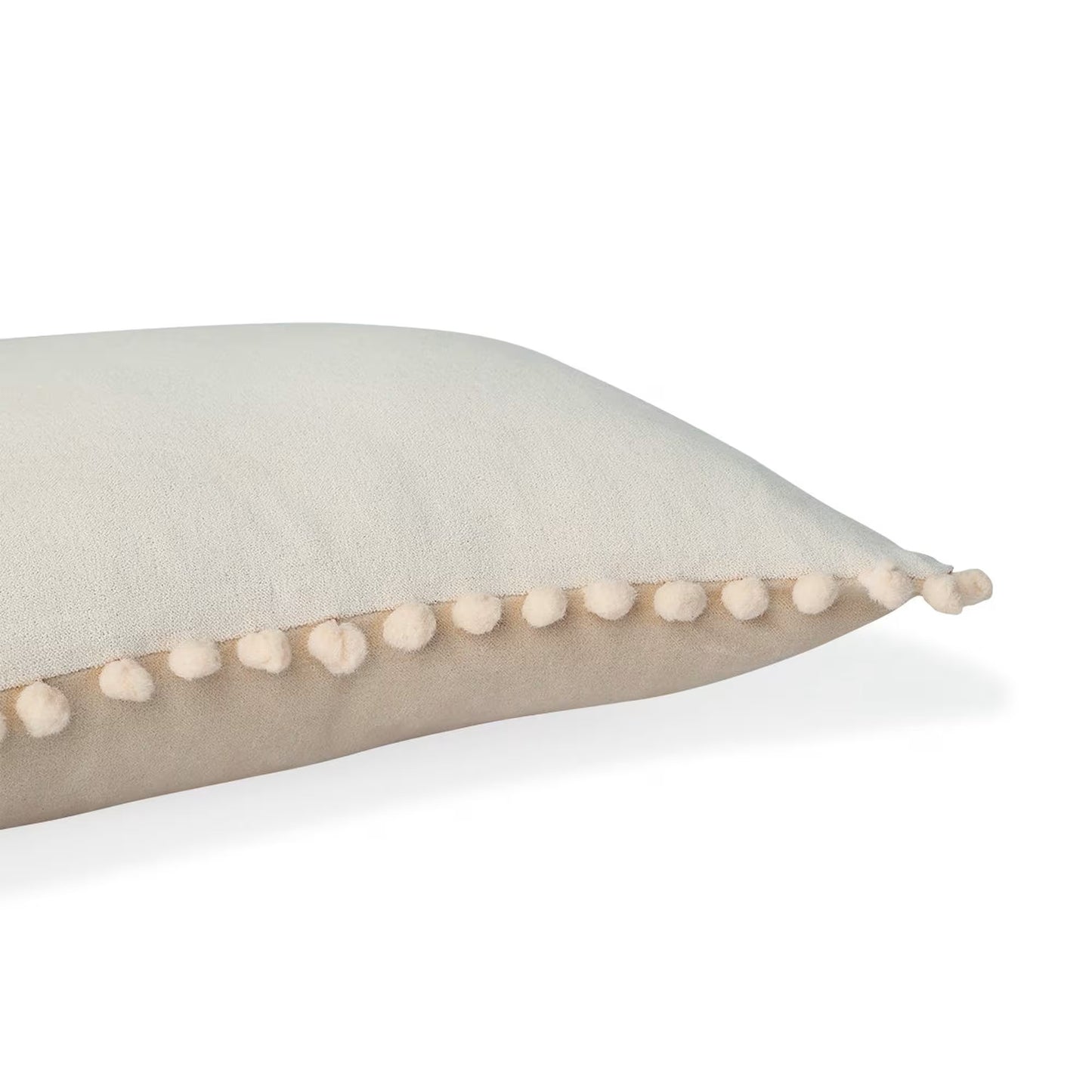 Coussin Japandi velours de coton nude – VELVET