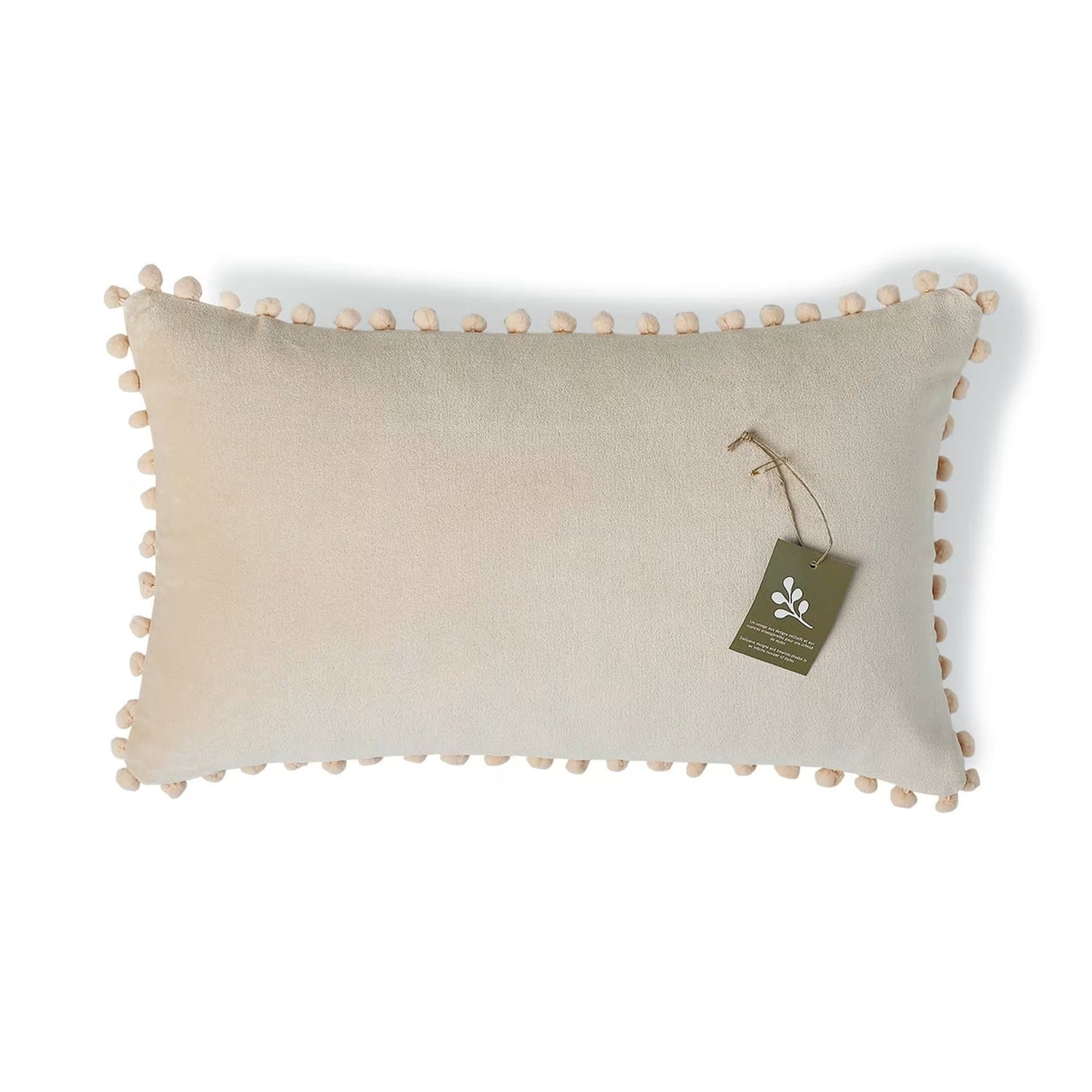 Coussin Japandi velours de coton nude – VELVET