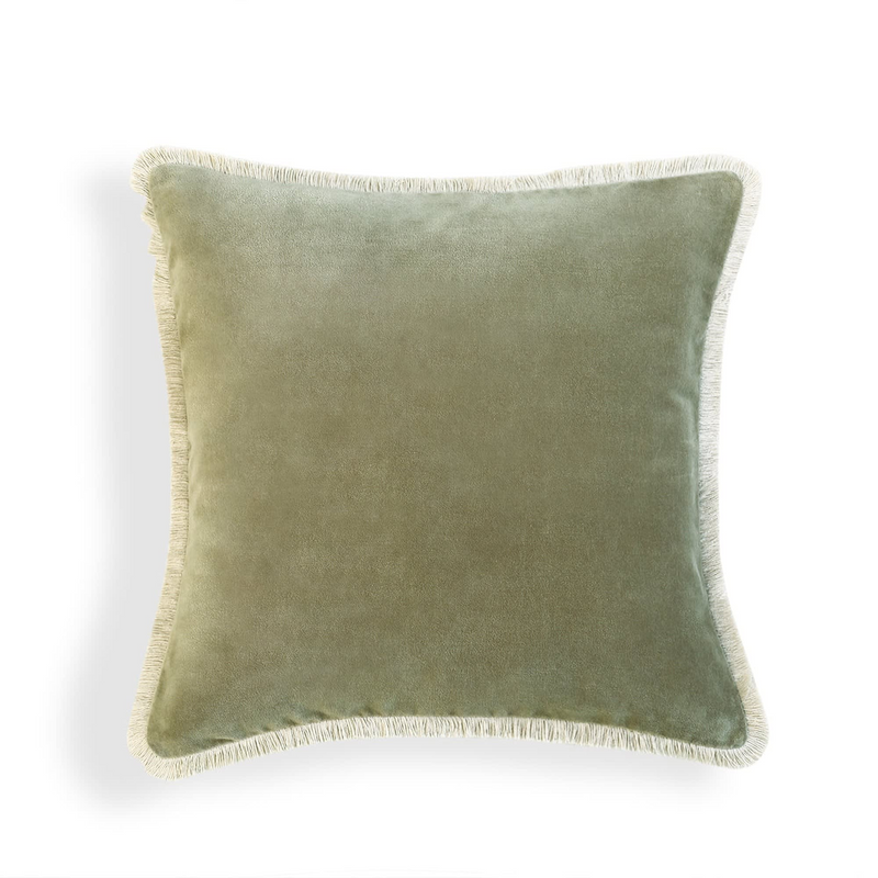 Coussin Velours de Coton Craie 50x50 Japandi – Riva