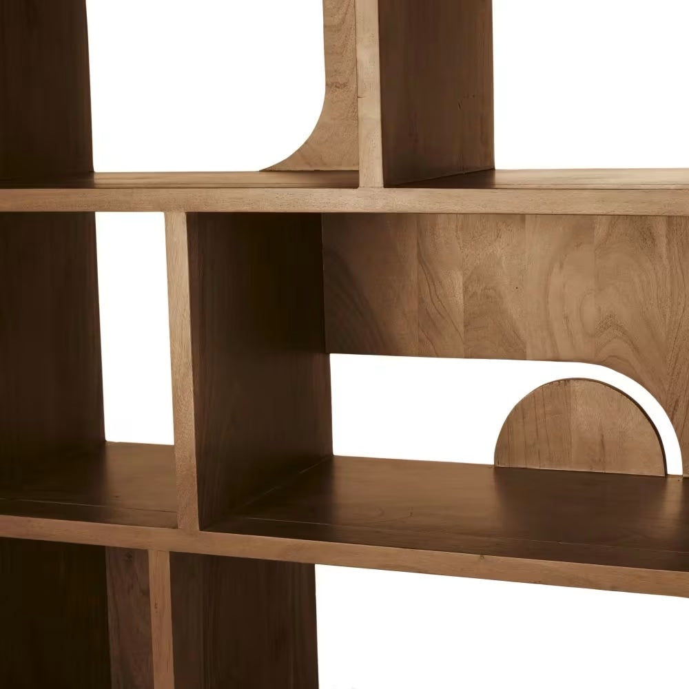 Étagère Japandi vintage en acacia massif – Sacramento