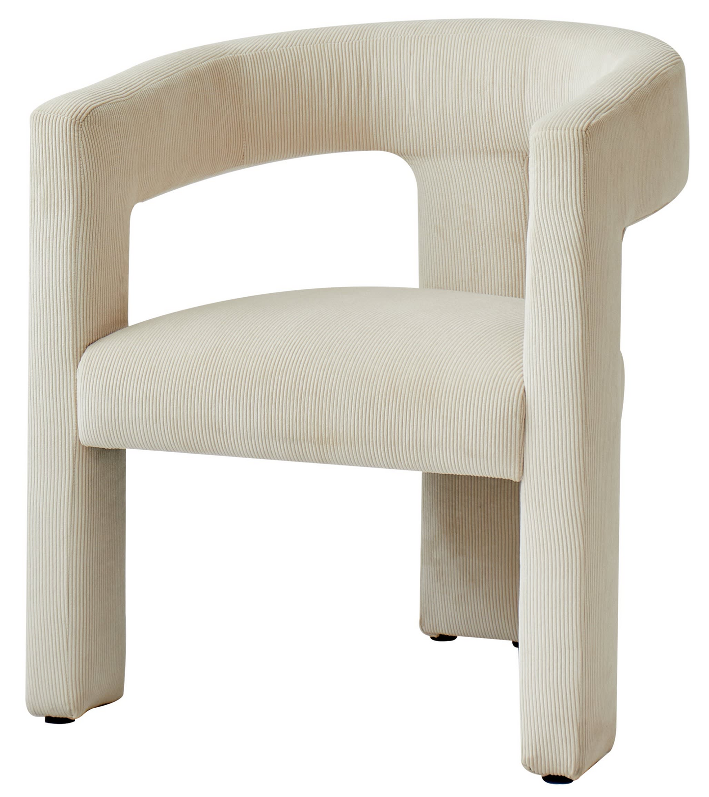 Fauteuil Japandi scandinave en bouclettes blanches – CHESS