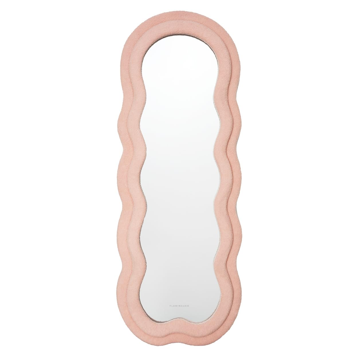 Miroir Mural Asymétrique Japandi grand 160x60 cm marron – Teddy