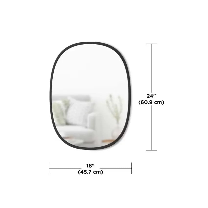 Miroir Japandi Ovale Mural 61×46 – Hub