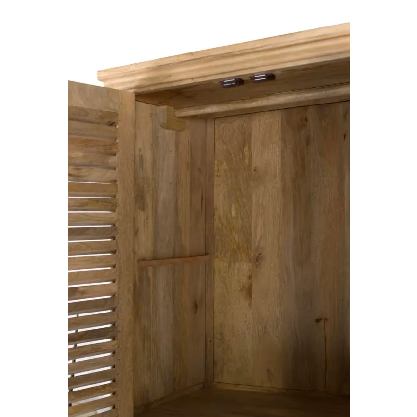 Armoire Japandi Bois Mangue Naturel – Venecia