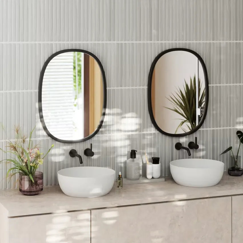 Miroir Japandi Ovale Mural 61×46 – Hub