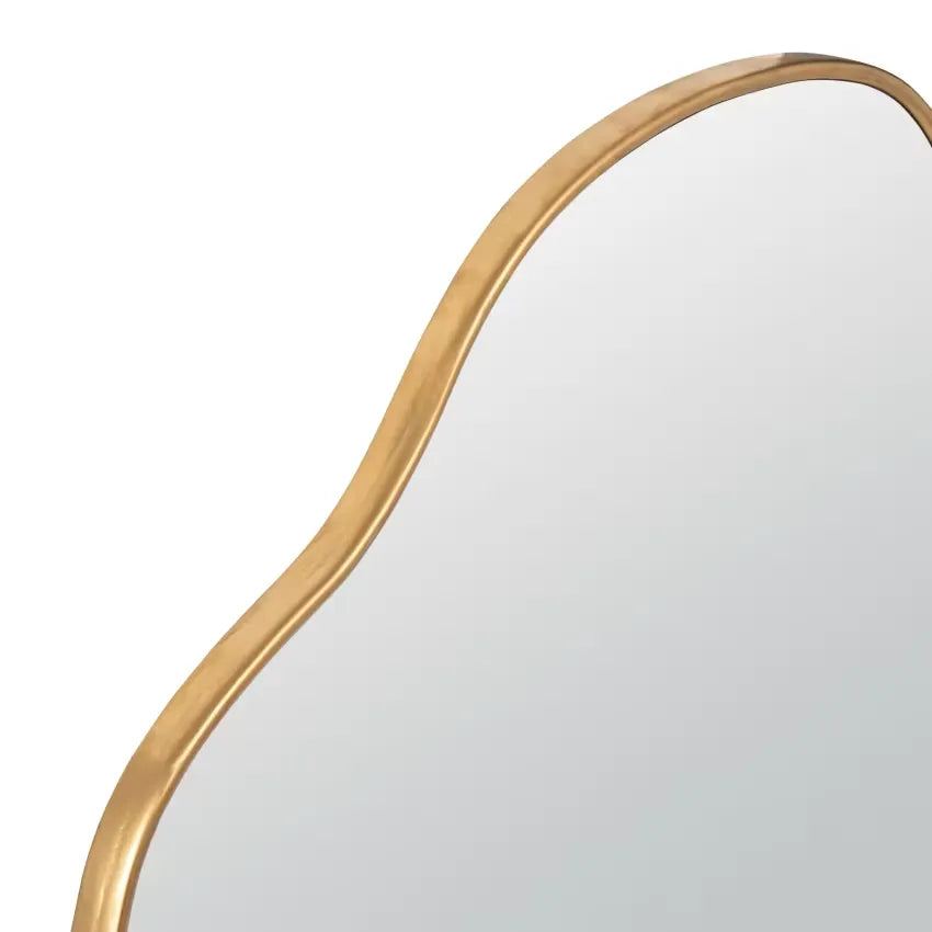 Miroir Japandi Organique Doré 89×89 – Nino