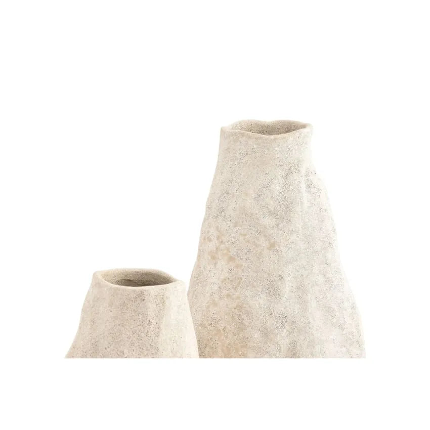 Vase Japandi Grès Beige 17×33,5 – Cave