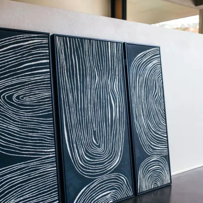Toile Japandi Cadre Noir – Sestri II