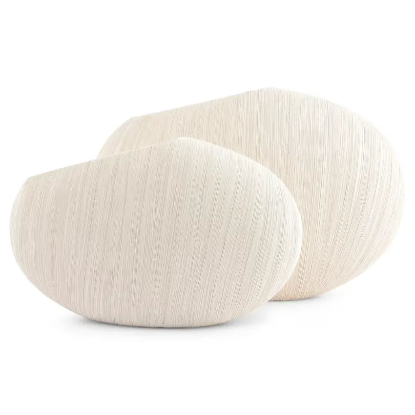 Vase Japandi Grès Beige 33×21 – Vio