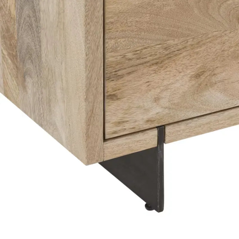 Commode Japandi 3 Tiroirs Sculptée – Twareg