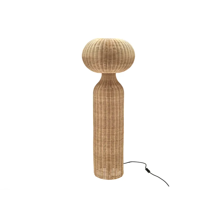 Lampadaire Japandi Rotin Naturel – Vinka