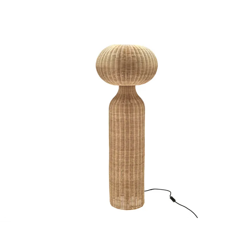 Lampadaire Japandi Rotin Naturel – Vinka