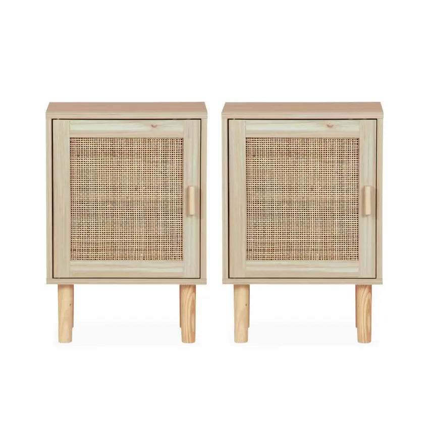 Tables de chevet Japandi Cannage – Camargue