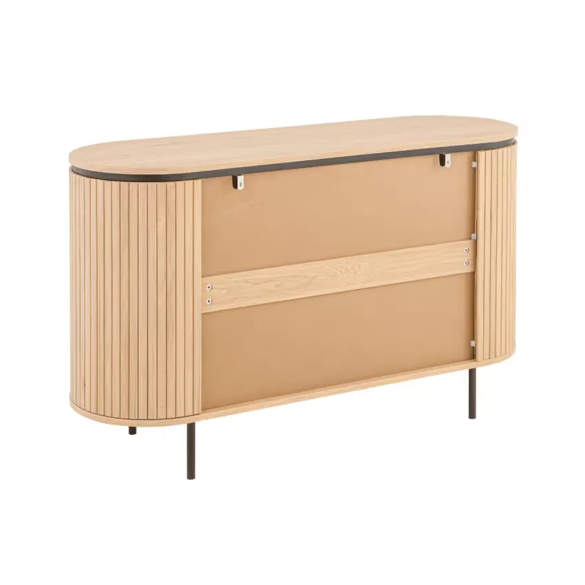 Buffet Japandi 2 Portes Effet Bois Clair 120 cm – Malaga