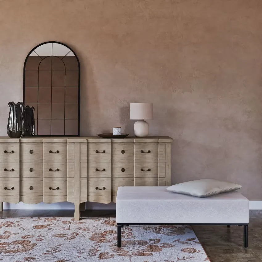 Lampe Japandi Céramique Beige & Jute – Saveria