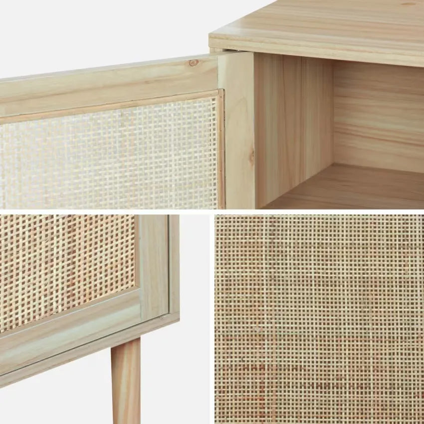 Tables de chevet Japandi Cannage – Camargue