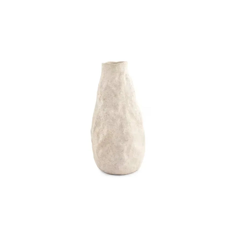 Vase Japandi Grès Beige 17×33,5 – Cave