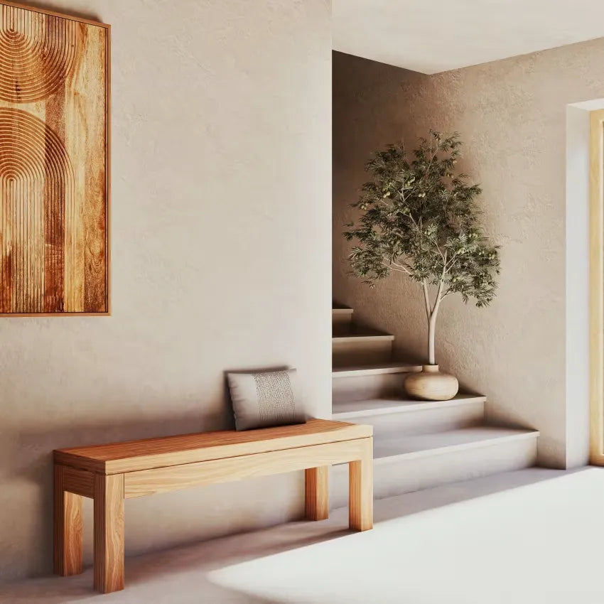 Banc Japandi Sheesham Massif – Stockholm