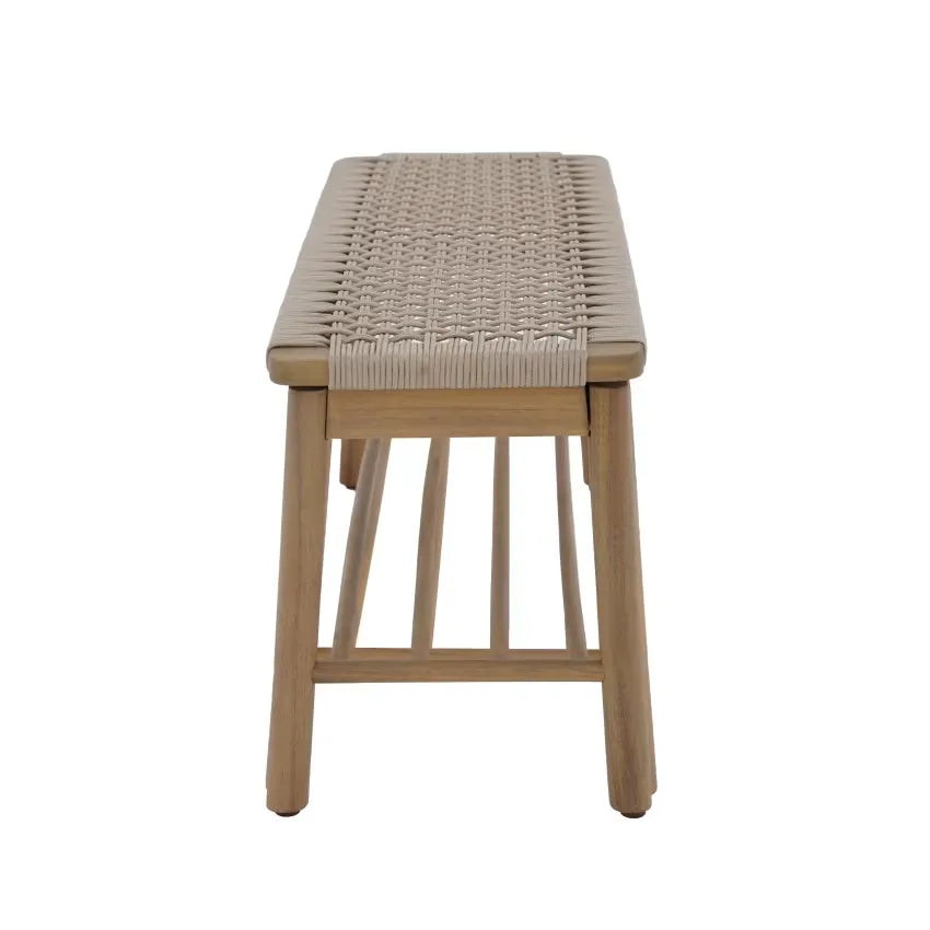 Banc Japandi Acacia & Corde Beige – Tavao